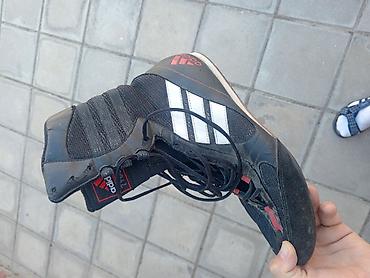 boks krasovkası: Adidas döyüş/greplinq ayaqqabısı - Model: Adidas (yüksək boğazlı — 1