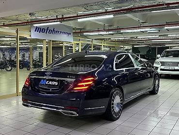 şüşə tavan: Mercedes-Maybach S 450 (2018) – toy maşını xidməti - Rəng: tünd mavi — 5