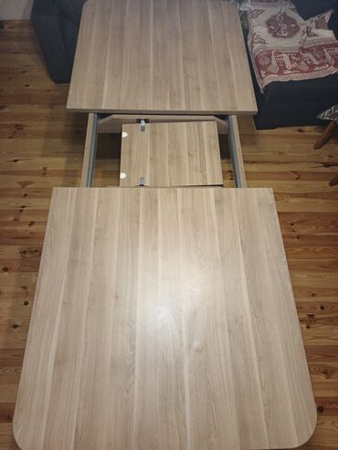transformer masalar: Qonaq masası, İşlənmiş, Transformer, Taxta, Dördbucaq masa