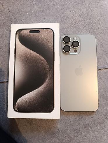 Apple iPhone: IPhone 15 Pro, Б/у, 256 ГБ, Natural Titanium, Коробка, 98 % — 4