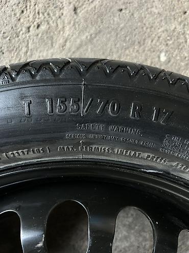 запаска на мерс 210: Колеса в сборе 155 / 70 / R 17, Лето, Б/у, Запаска, Легковые, Железные, отверстий - 5 — 4