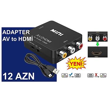 display: AV/RCA/Tülpan Adapterlər/Konverterlər (Çeviricilər) ⭐AV to VGA – 15 — 6