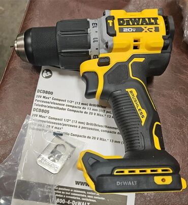 шуруповерт дрель: Dewalt dcd805,новый ударный дрель шуруповерт.Тушка и клипса