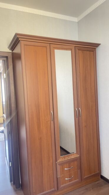 шкаф кровать трансформер: Кийим салуучу шкаф, Колдонулган, Түз, ЛДСП