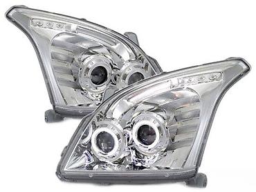 bas ovaj: HROM LED ANGEL EYES FAROVI TOYOTA LAND CRUISER 120 PRADO | Hrom beli — 2