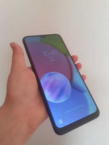 samsung knopkali telefonlar: Samsung Galaxy A03s, 32 ГБ, цвет - Синий, Отпечаток пальца, Две SIM карты