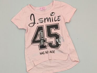 koszula różowa: Koszulka, 3-4 lat, 98-104 cm, stan - Bardzo dobry