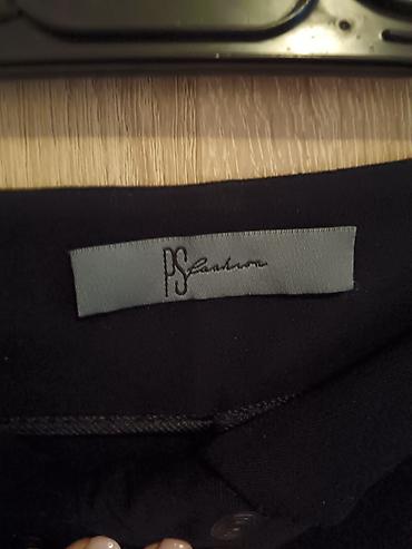 patike baletanke: Ženske pantalone PS Fashion – crne, visokog struka, ravnog kroja — 4