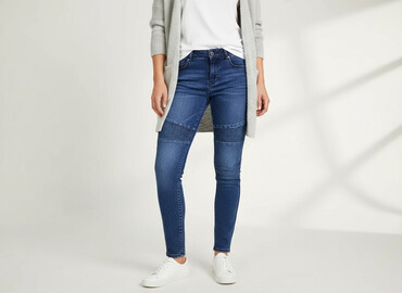 spodnie motocyklowe jeans damskie: Jeansy damskie, rozmiar S