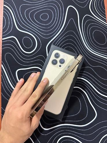 13 pro plus: IPhone 13 Pro, Qızılı, Face ID — 3