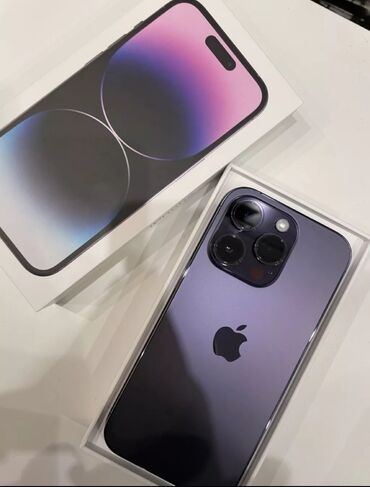 айфан 14: IPhone 14 Pro, Б/у, 256 ГБ, Зарядное устройство, Коробка, 90 %