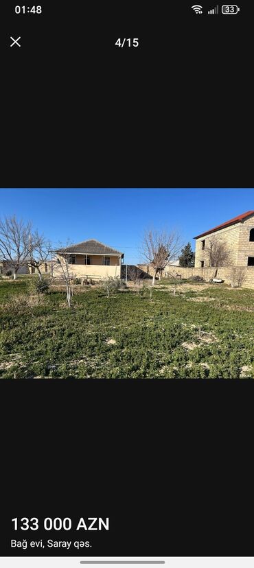 Bağ evlərinin satışı: Xırdalan, 1900 kv. m, 3 otaqlı, Hovuzsuz, Qaz, İşıq, Artezian quyusu — 3