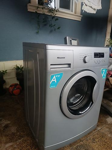 hisense wfea 6010: Paltaryuyan maşın Hisense, 7 kq, İşlənmiş, Avtomat, Qurutma var — 9