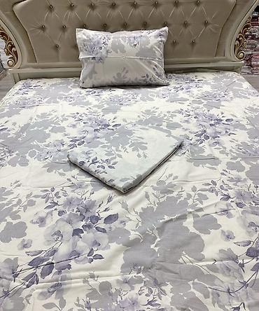 bed sheets: Постельное белье из хлопка 100% с разноцветными принтами Полуторки — 4
