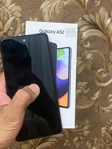 apple iphone 12 pro max: Samsung Galaxy A52, 128 GB, rəng - Qara, Barmaq izi