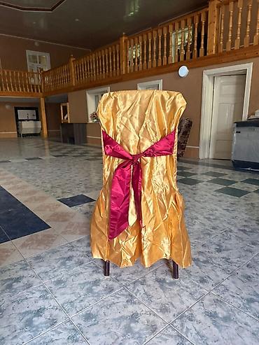 tent parça satışı: Ziyafət/stolüstü mərasimlər üçün stul örtükləri - Material: parlaq — 6