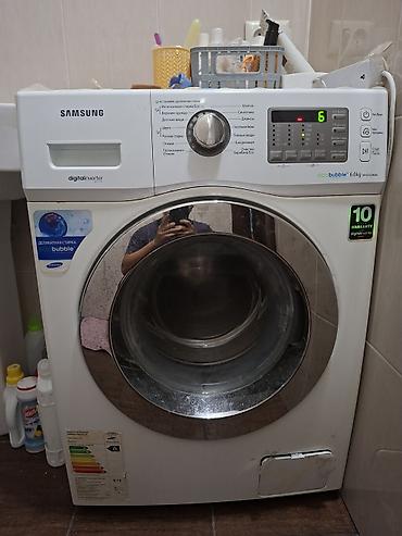 Продаю стиральную машину Samsung EcoBubble (6 кг) с инверторным at lalafo.kg Продаю стиральную машину Samsung EcoBubble (6 кг) с инверторным