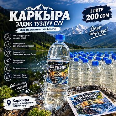 Ашкана үчүн аксессуарлар: 🧂💧 КАРКЫРАНЫН ТУЗДУУ СУУСУ Каркырадан алынган туздуу суу — эми сизге — 1