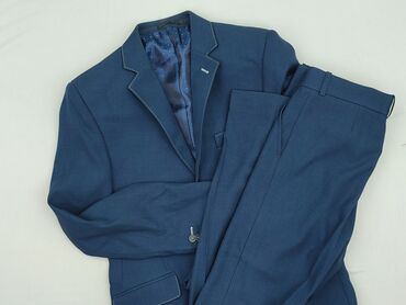 spodnie plus size wysoki stan: Garnitur dla mężczyzn, rozmiar S, stan - Bardzo dobry