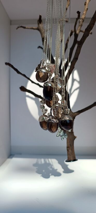 Ogrlice: Ogrlica sa priveskom, Handmade, Materijal: Srebro — 9