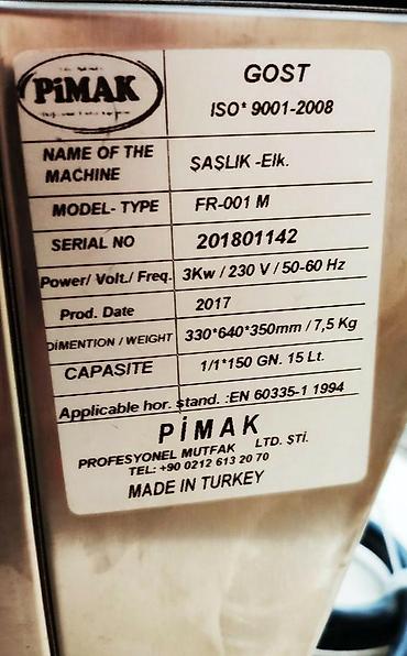 Peraşki Kartof fri peraski aparati Pimak Turk istehsali 15 litr lalafo.az -da — 5 Peraşki Kartof fri peraski aparati Pimak Turk istehsali 15 litr — 5