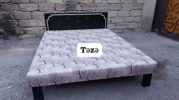 Новый, Двуспальная кровать, Без подьемного механизма, Без матраса, Азербайджан