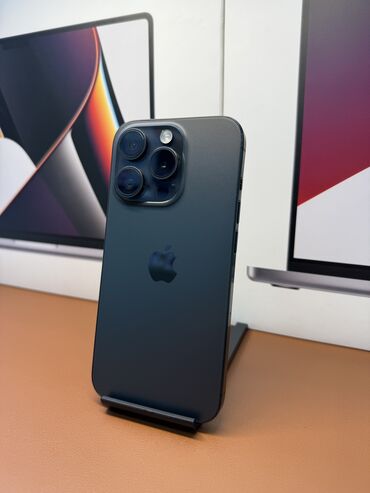 монитор портативный: IPhone 15 Pro, Б/у, 256 ГБ, Black Titanium, 86 %