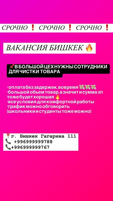 работа продавец: Срочно требуются девушки на чистку ❗️ студенты и школьники хороший