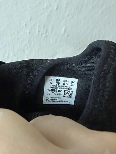 puma 39: Кроссовки, 39, Puma, Б/у, цвет - Черный, Самовывоз — 5