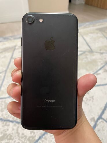 самые дешёвые телефоны в бишкеке: IPhone 7, Б/у, 128 ГБ, Черный, Чехол, 76 %