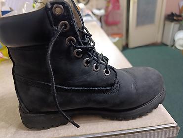 термо ботосы: Зимние ботинки Timberland, классическая модель 6-Inch в чёрном цвете — 1