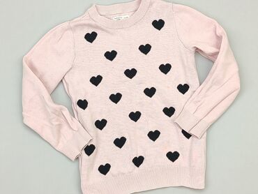 różowy sweterek: Sweterek, Fox&Bunny, 5-6 lat, 110-116 cm, stan - Dobry