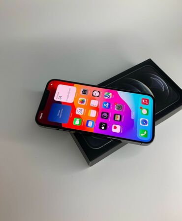 Apple iPhone: IPhone 12 Pro Max, 256 GB, Matte Space Gray, Zəmanət, Face ID, Sənədlərlə