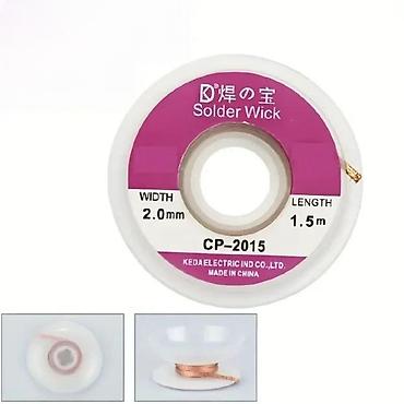 maxi staklene case: Fitilj žica za odlemljivanje 2mm x 1.5m. Fitilj žica za odlemljivanje — 2