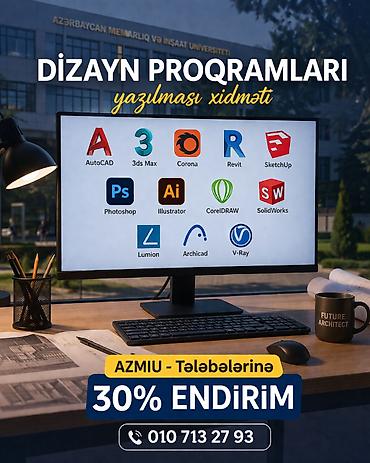 islenmis komputer: Auto Cad, 3dsmax proqramların yazılması *Her program oz qiymeti — 4