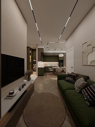 Продажа квартир: 1 комната, 48 м², Асанбай мкр Элитка, 14 этаж, Евроремонт — 26