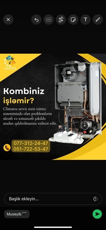 Мебельные услуги: Kombiniz işləmir? ClimatOS servis istilik sistemi ilə bağlı