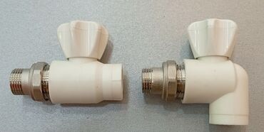 продам ванну чугунную: PPR radiator kranları (düz və bucaqaltı model dəsti) - Material