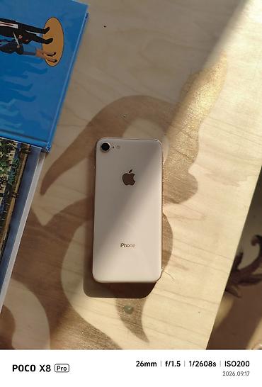 poco s5: IPhone 8, Б/у, 64 ГБ, Золотой, Чехол, 98 % — 3