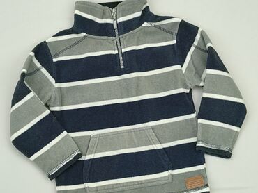 sweterek w kratkę: Bluza, Rebel, 4-5 lat, 104-110 cm, stan - Bardzo dobry