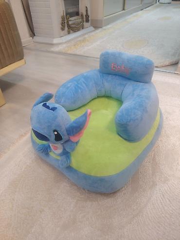 mdf material: Uşaq üçün yumşaq oturacaq/yastıq-kreslo - Model: “Baby” yazılı, ön — 2