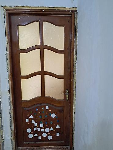 qapi: Taxta otaq qapıları dəsti - Material: tam ağac (təbii teksturalı — 2