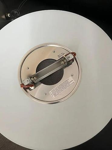 Rasveta: Stropna viseća LED lampa – staklo i brušeni metal - Moderan okrugli — 6