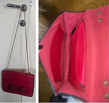 Torbe: Christin Dior J'adore kozna torba. J'ADIOR Shoulder Bag, crvena — 29