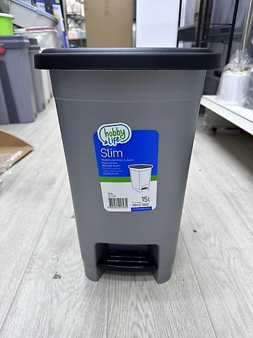 Хозтовары: Мусорное ведро Hobby Life Slim, 15 л - Узкий корпус Slim — удобно для — 1