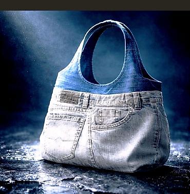 Torbe: Džins torba – ručno pravljena tote/šolder torba od farmerki - — 3