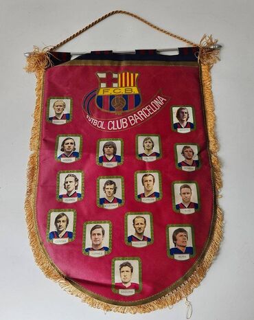 futbol kartlari satilir: FCB Bayrağı(1974) 1974 komandası ilə Barselona Futbol Klubunun Nadir