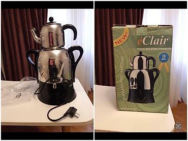 tefal çaydan: ÉClair Stainless Steel Samovar – elektrikli çay dəsti - Material — 1