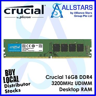 crucial: RAM 16GB DDR4 CRUCIAL PC 3200MHZ 📢İstənilən parametrdə həm Yeni həmdə — 1