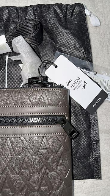 косметичка сумка: Классическая сумка, Armani, Материал: Экокожа, Застежка на молнии, Оригинал, Унисекс, Новый — 2